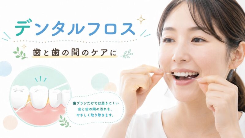 6月4日は「むし歯予防デー」デンタルフロス