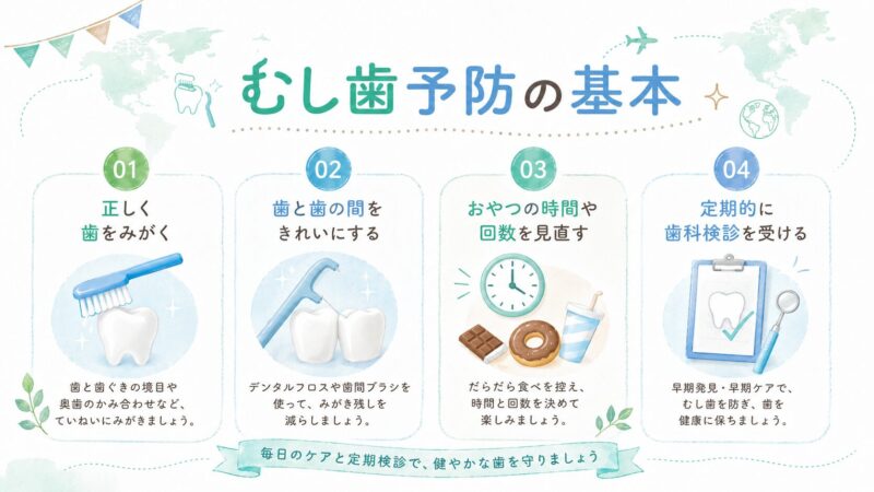 6月4日は「むし歯予防デー」虫歯予防の基本